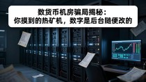 数字货币机房骗局揭秘:你摸到的热矿机,数字是后台随便改的
