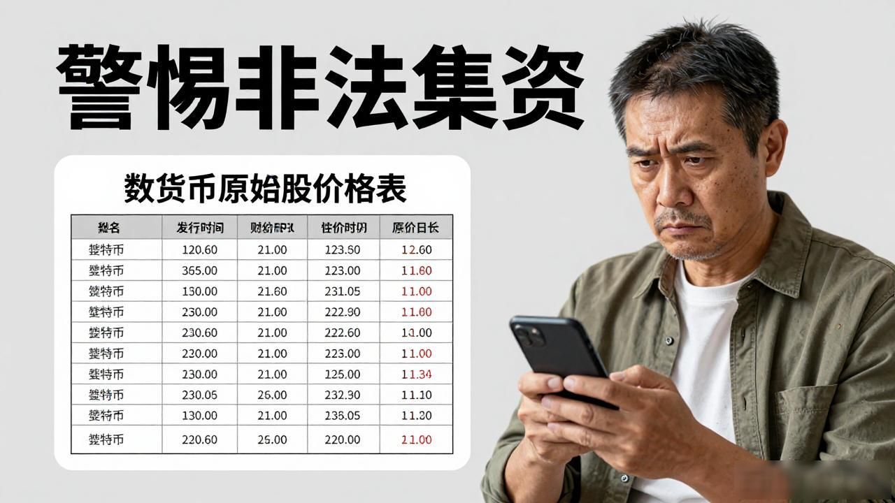 数字货币原始股价格表:骗局揭秘与避坑指南