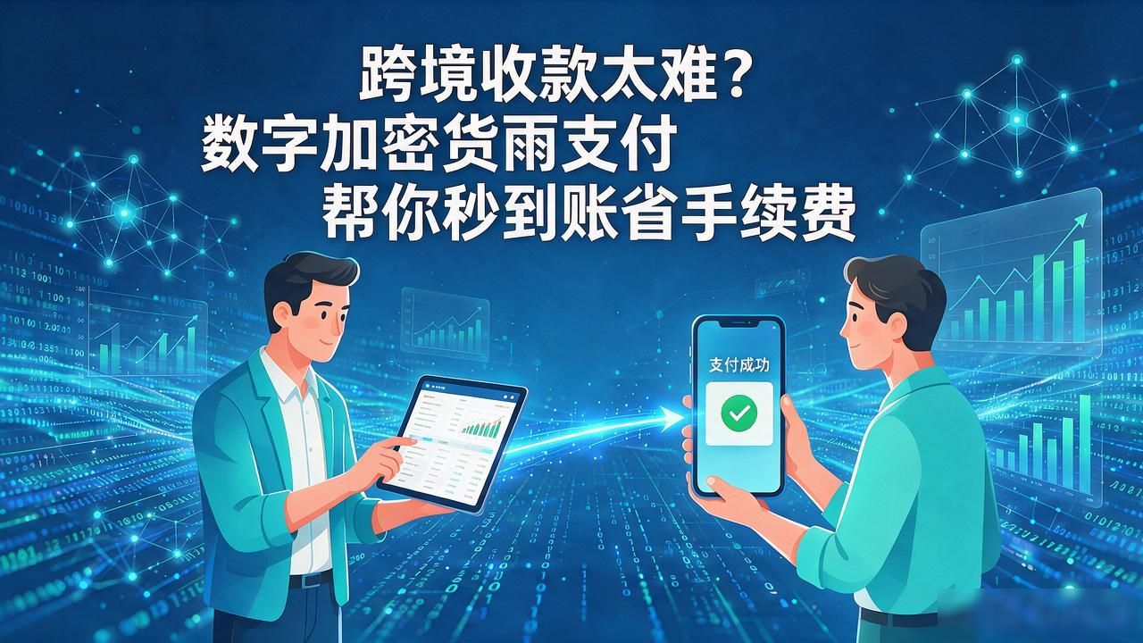 跨境收款太难?数字加密货币支付帮你秒到账省手续费
