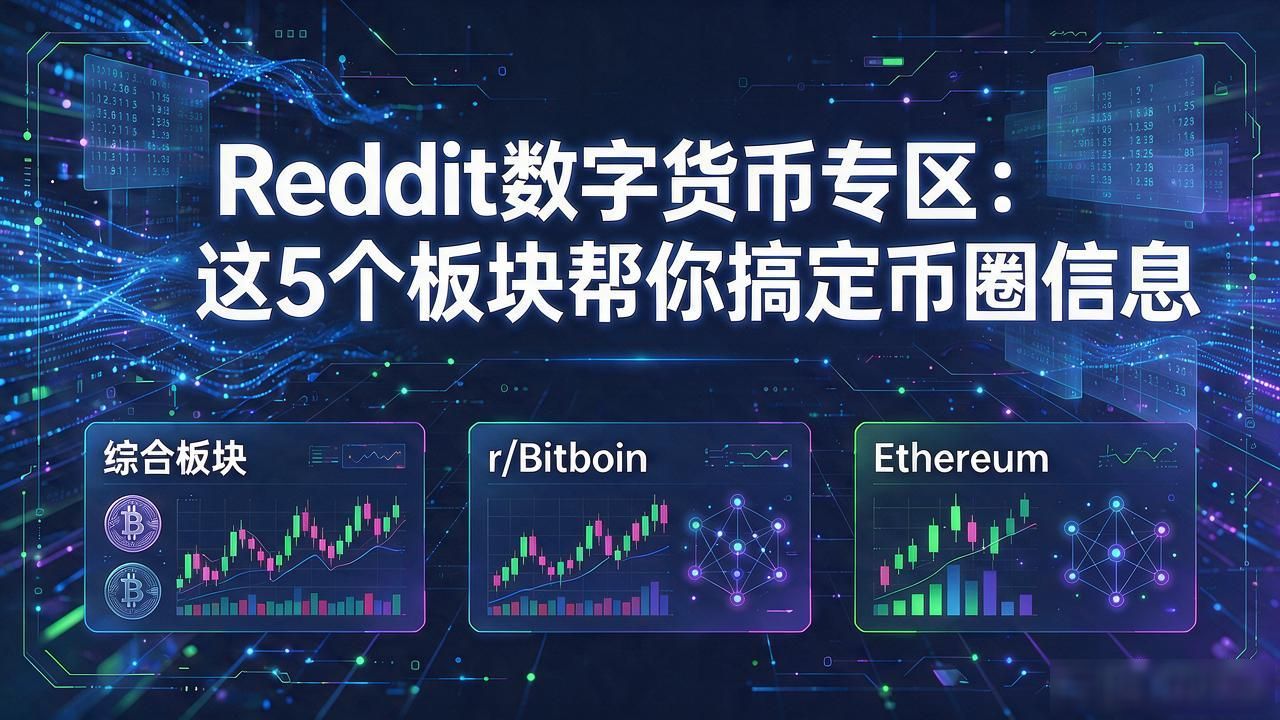 Reddit数字货币专区:这5个板块帮你搞定币圈信息