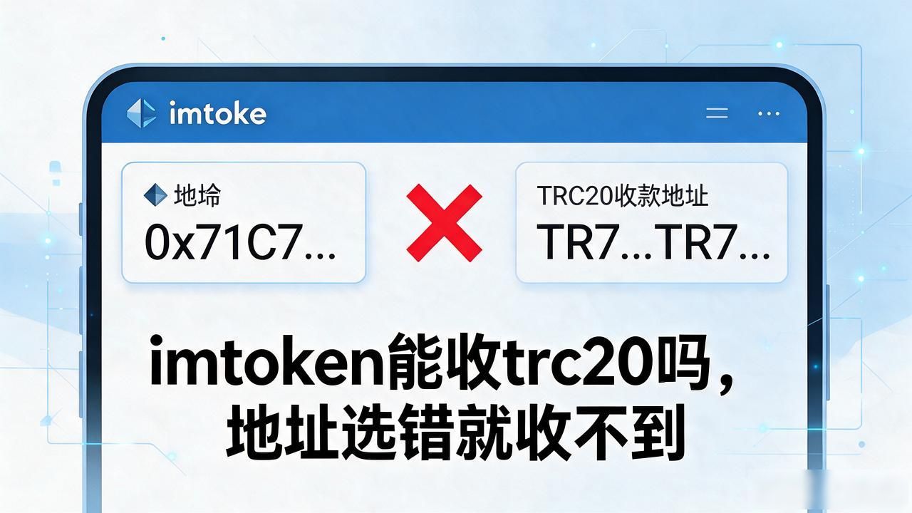 imtoken能收trc20吗,地址选错就收不到
