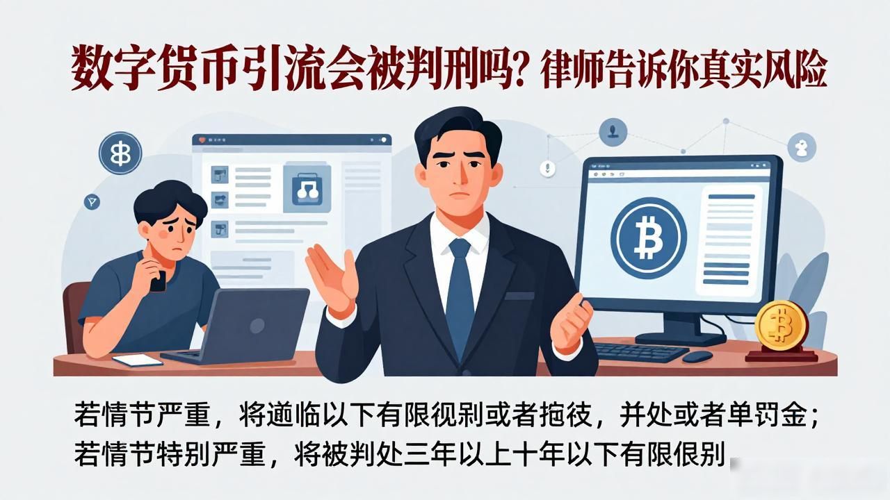数字货币引流会被判刑吗?律师告诉你真实风险
