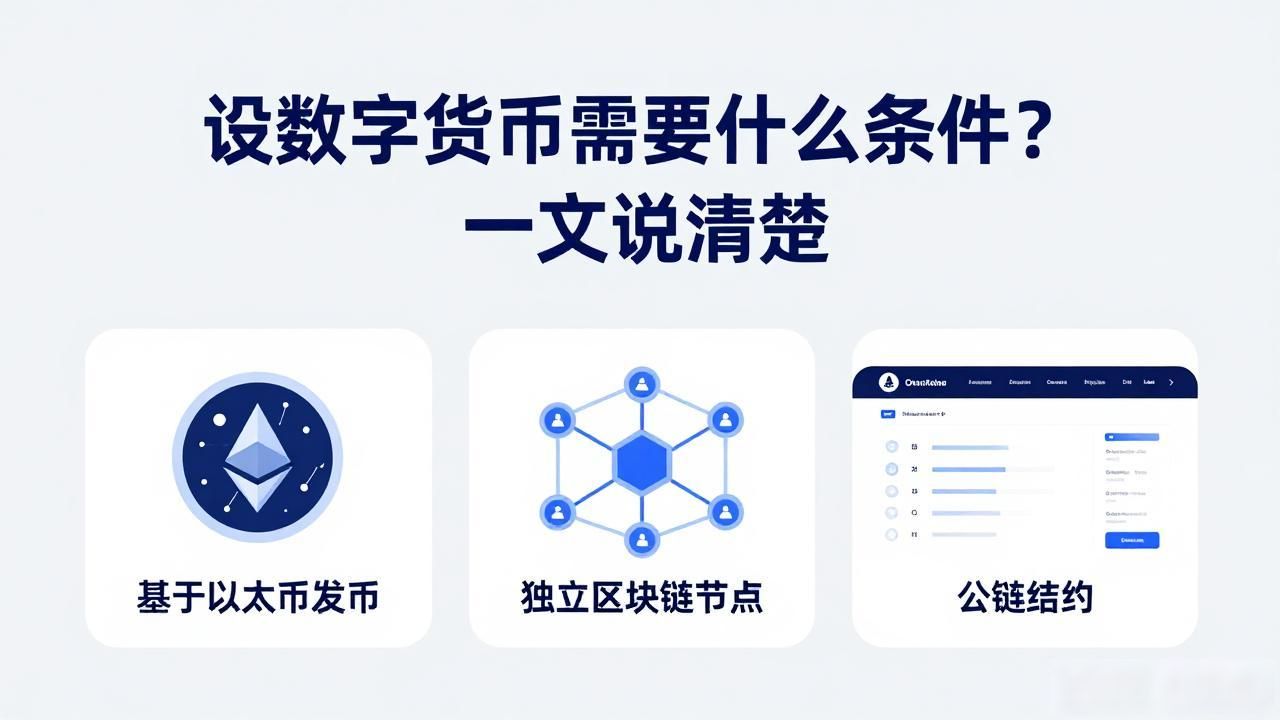设数字货币需要什么条件?一文说清楚