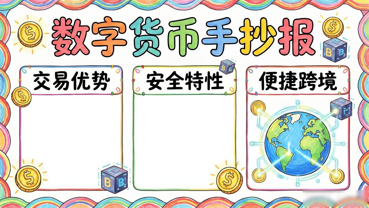 数字货币手抄报语文版怎么写 小学生手抄报内容素材