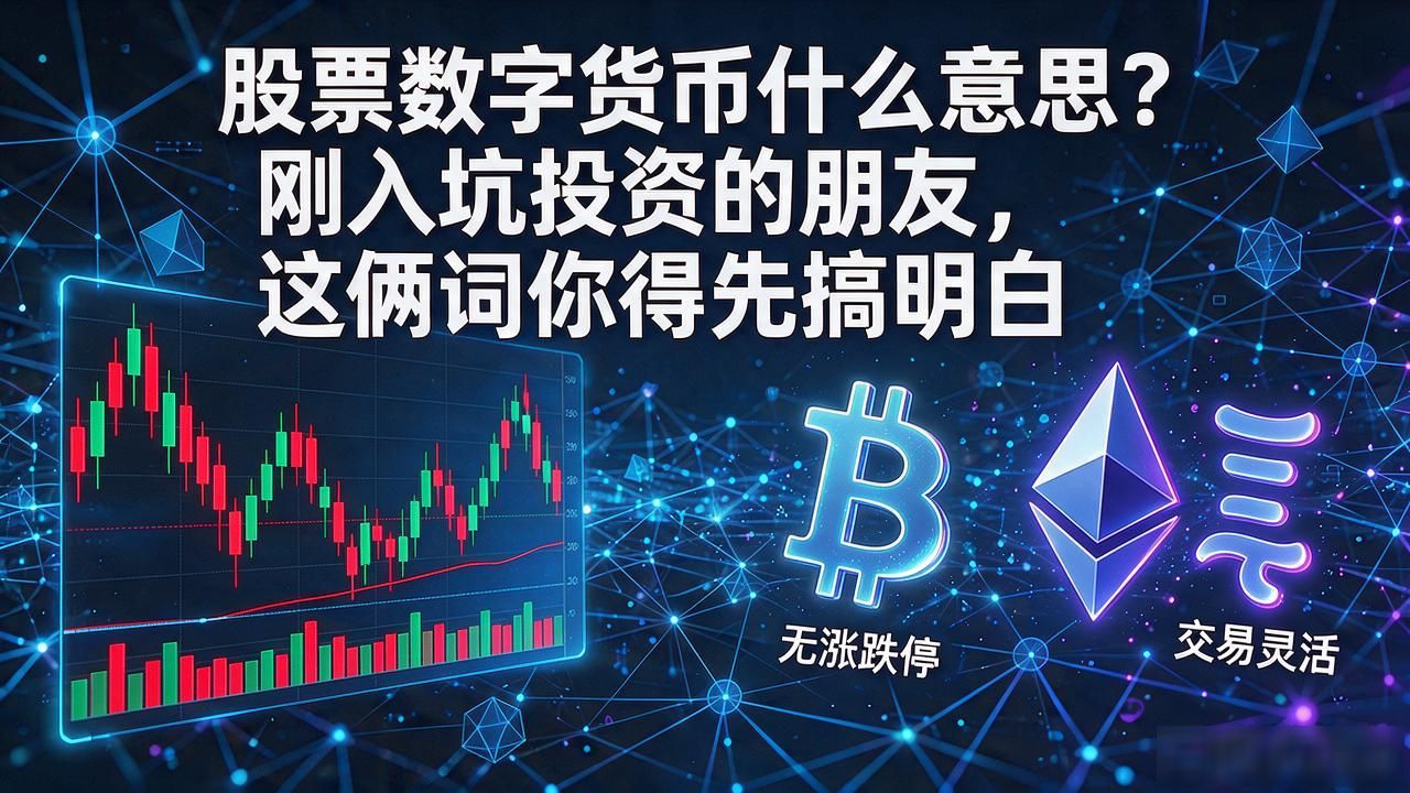 股票数字货币什么意思?刚入坑投资的朋友,这俩词你得先搞明白