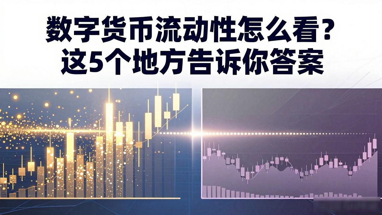 数字货币流动性怎么看?这5个地方告诉你答案