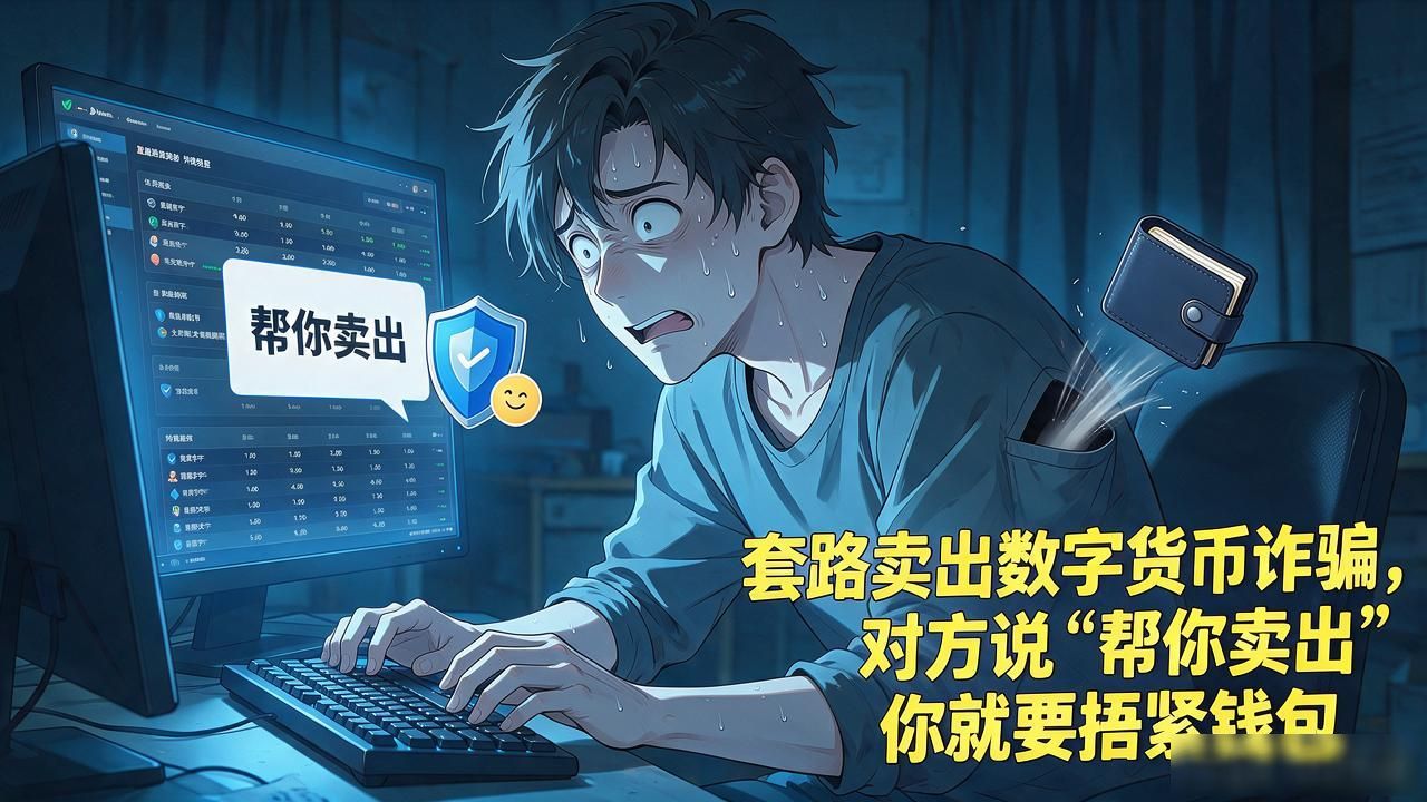 套路卖出数字货币诈骗,对方说"帮你卖出"你就要捂紧钱包