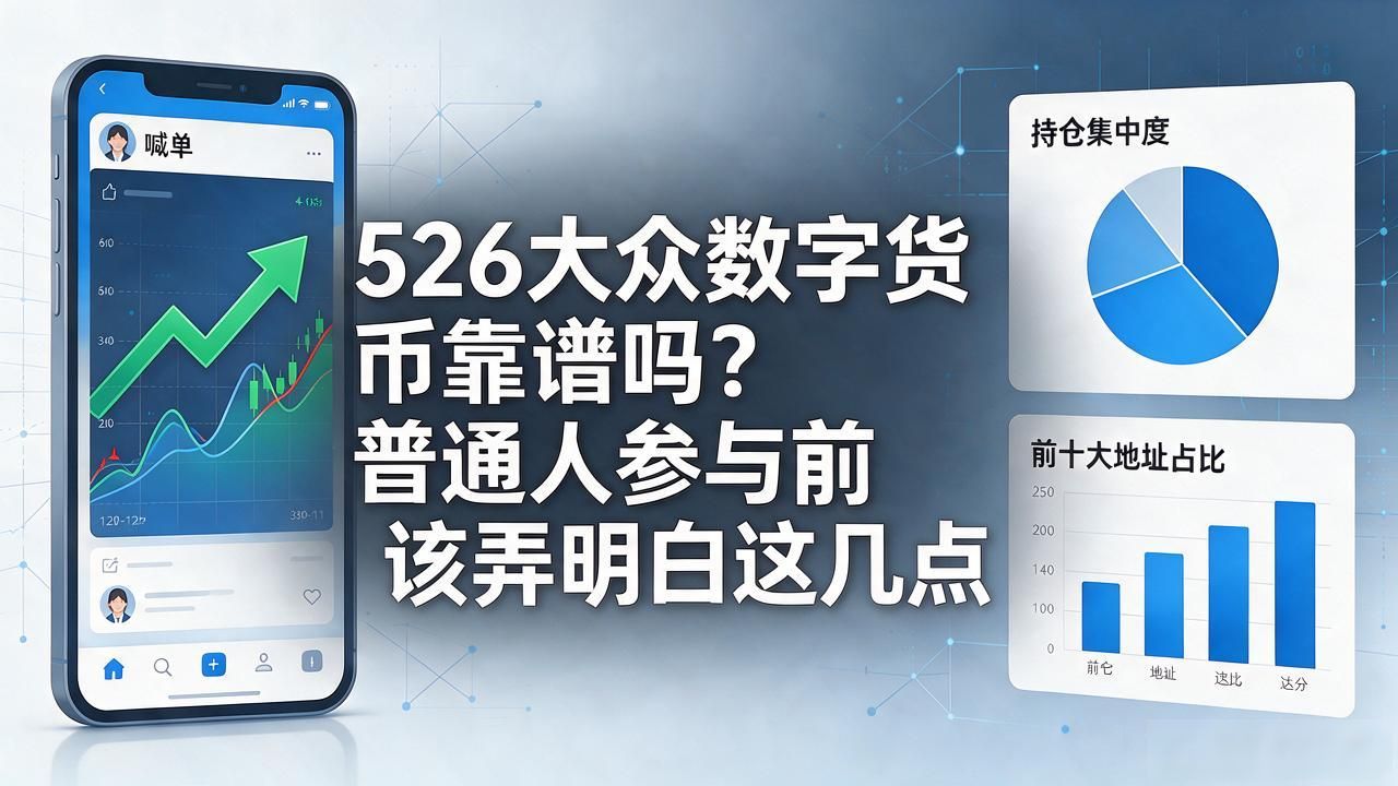 526大众数字货币靠谱吗?普通人参与前该弄明白这几点