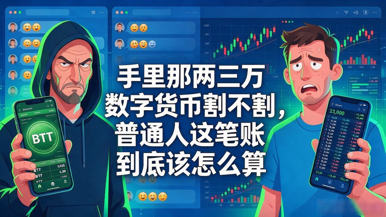 手里那两三万数字货币割不割,普通人这笔账到底该怎么算