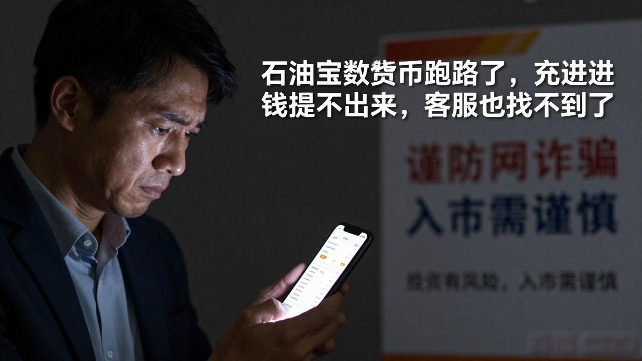石油宝数字货币跑路了,充进去的钱提不出来,客服也找不到了