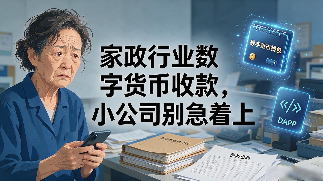 家政行业数字货币收款,小公司别急着上