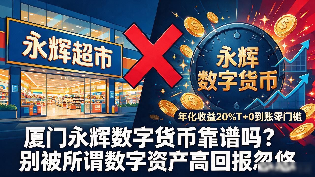 厦门永辉数字货币靠谱吗?别被所谓数字资产高回报忽悠