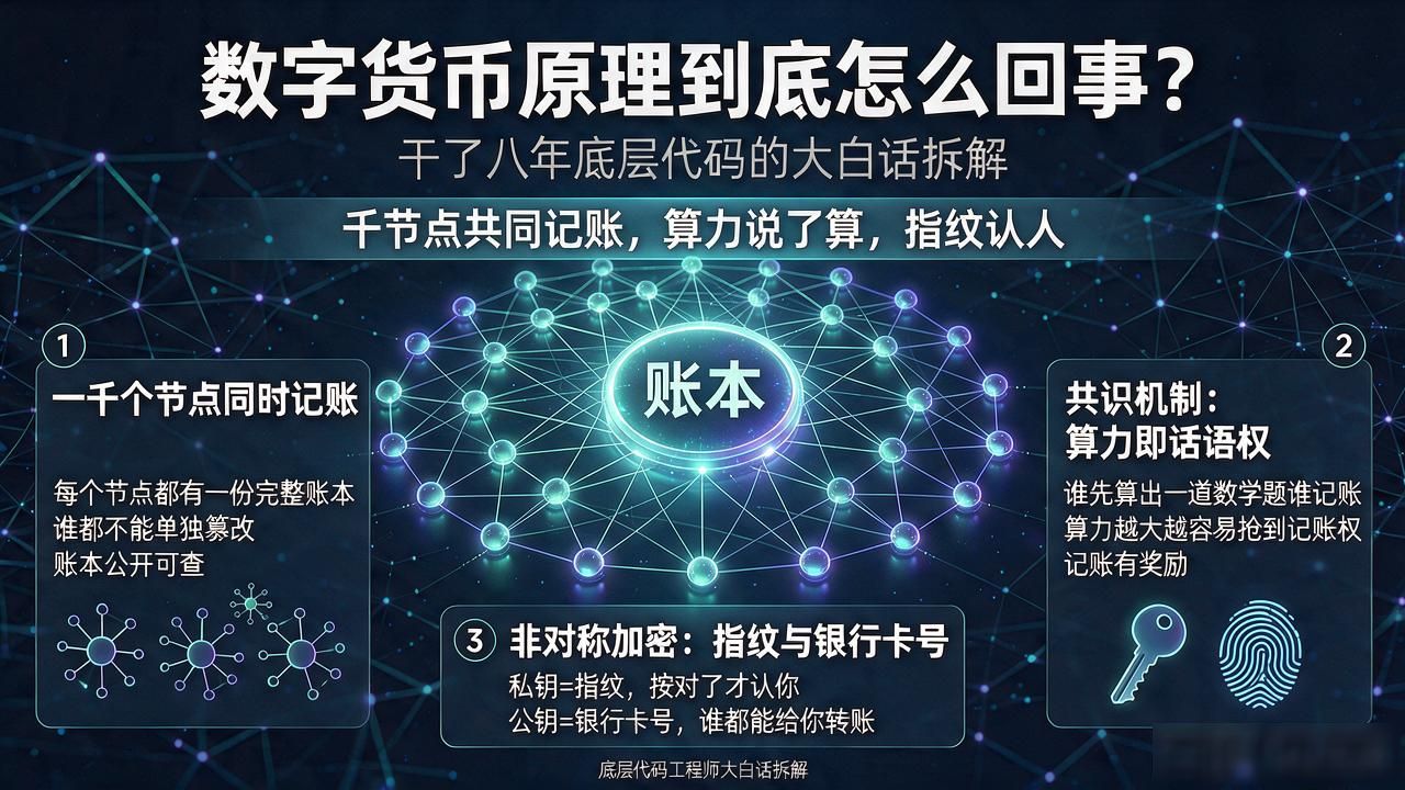 数字货币原理到底怎么回事?干了八年底层代码的大白话拆解