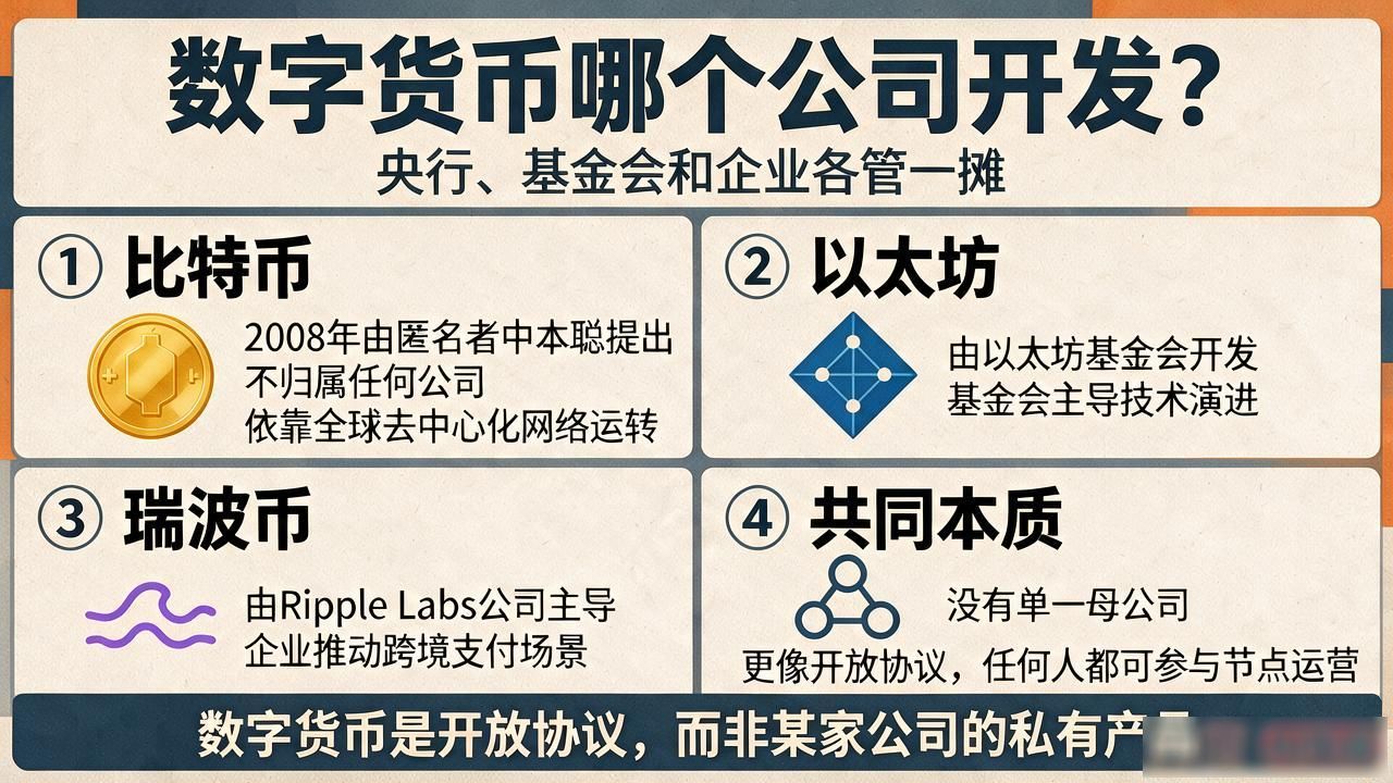 数字货币哪个公司开发?央行、基金会和企业各管一摊