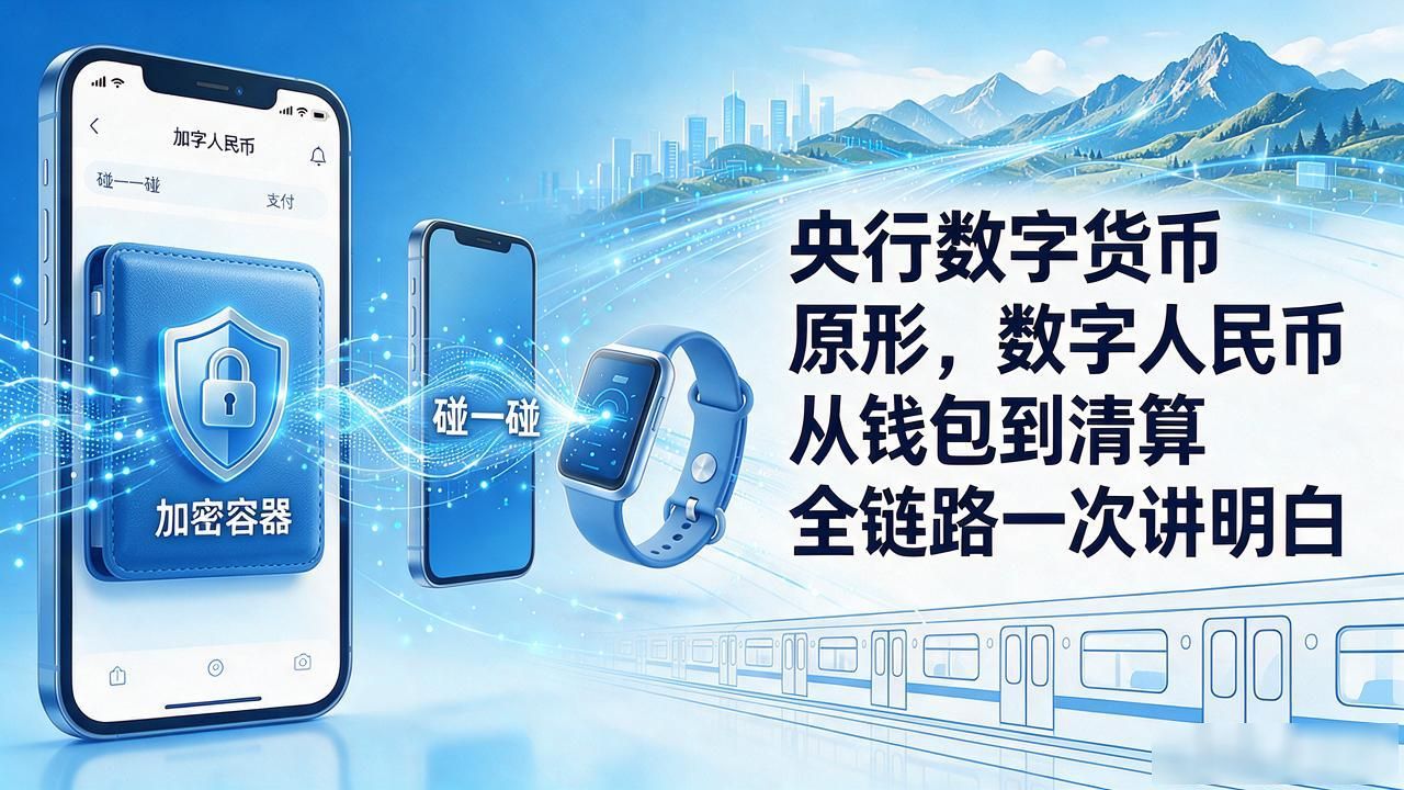 央行数字货币原形,数字人民币从钱包到清算全链路一次讲明白
