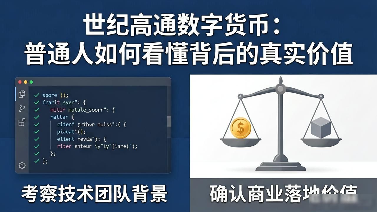 世纪高通数字货币:普通人如何看懂背后的真实价值