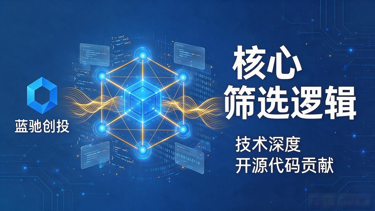 蓝驰创投a轮投数字货币项目,核心筛选逻辑一次给你拆明白