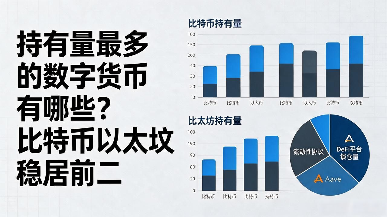 持有量最多的数字货币有哪些?比特币以太坊稳居前二