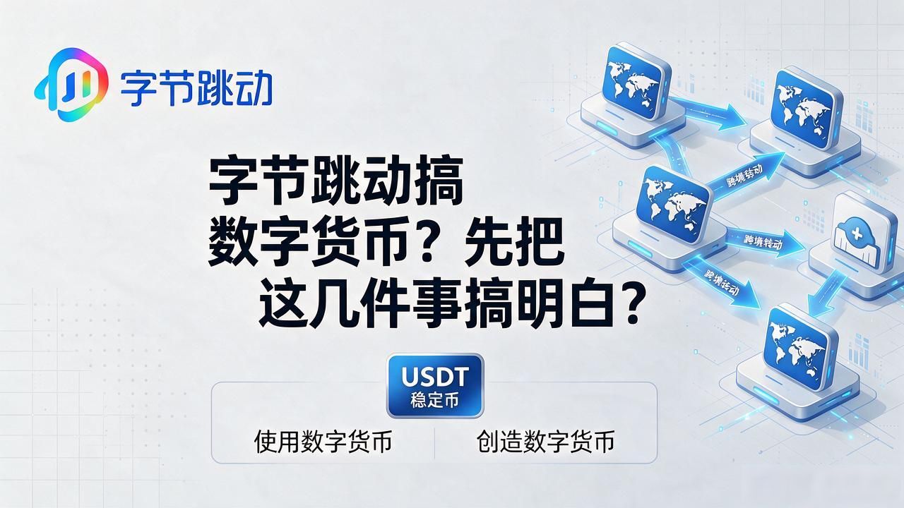 字节跳动搞数字货币?先把这几件事搞明白