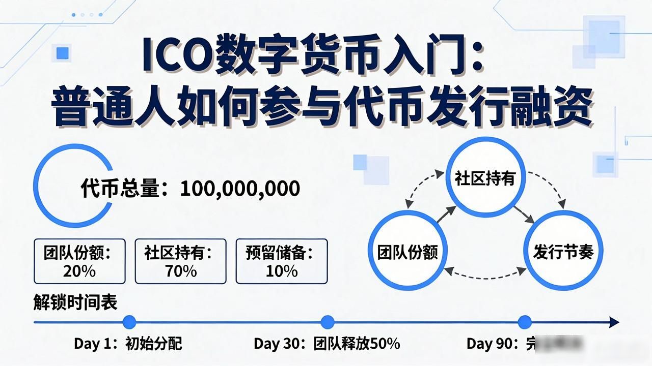 ICO数字货币入门:普通人如何参与代币发行融资