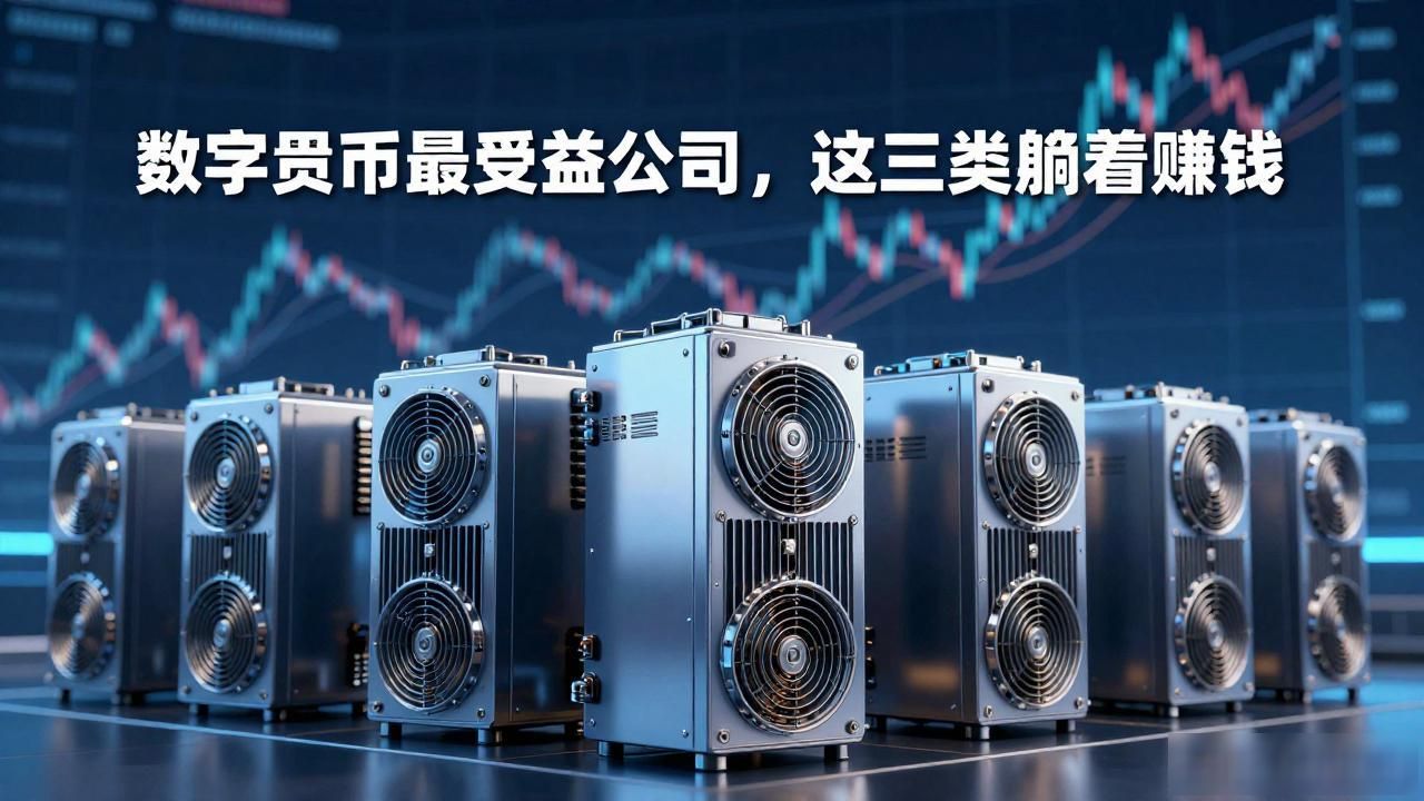 数字货币最受益公司,这三类躺着赚钱