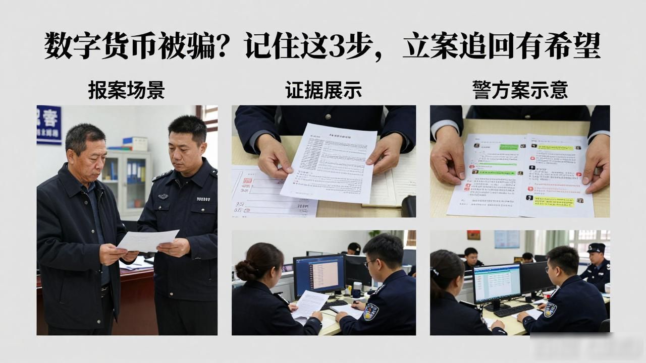 数字货币被骗?记住这3步,立案追回有希望