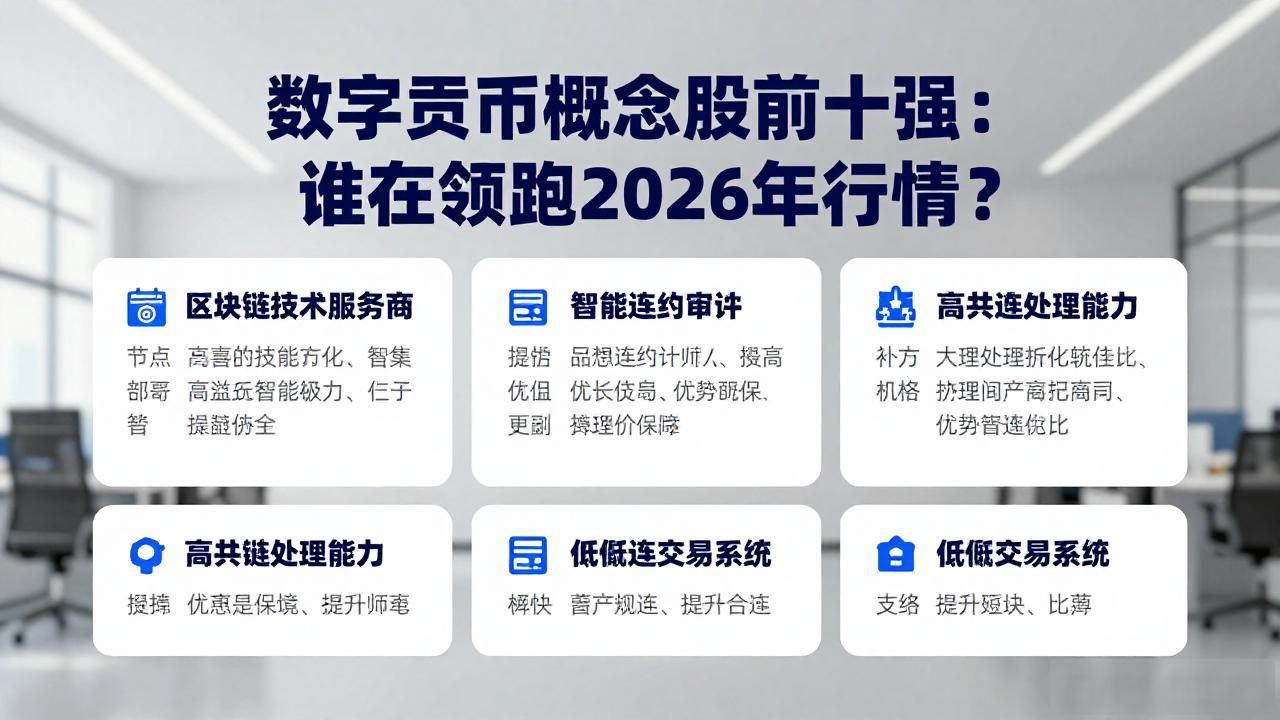 数字货币概念股前十强:谁在领跑2026年行情?