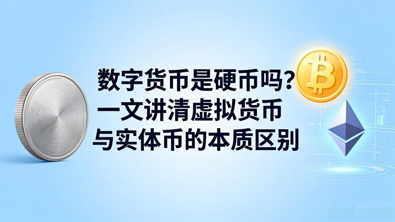 数字货币是硬币吗?一文讲清虚拟货币与实体币的本质区别