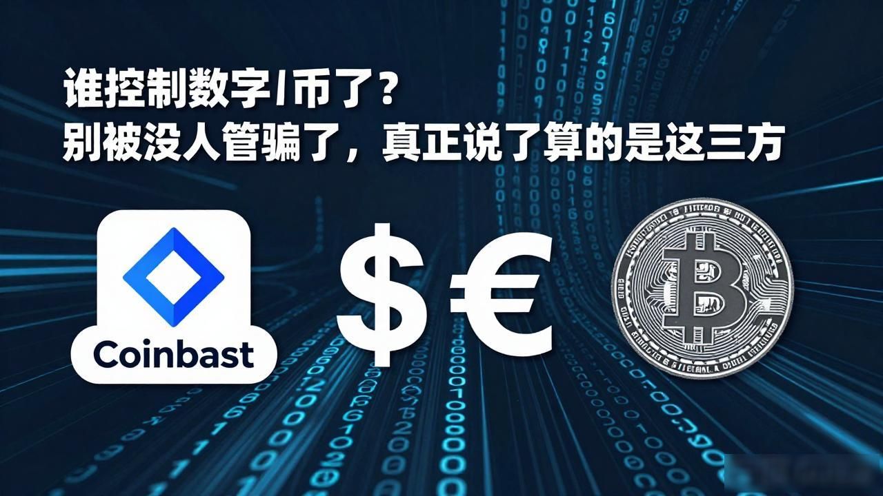 谁控制数字货币了?别被"没人管"骗了,真正说了算的是这三方