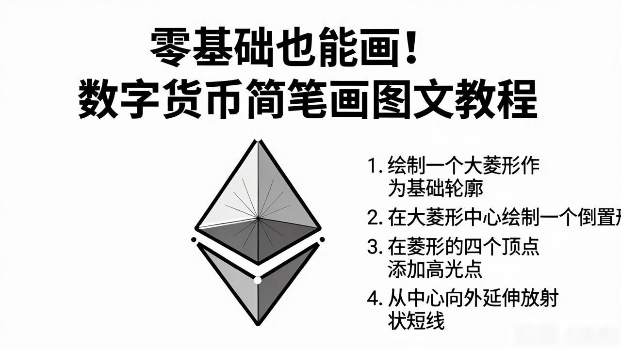 零基础也能画!数字货币简笔画图文教程