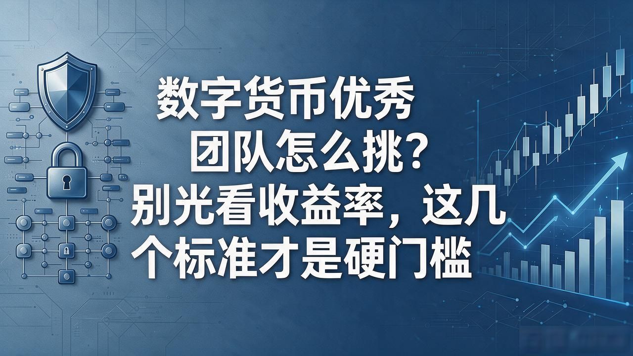 数字货币优秀团队怎么挑?别光看收益率,这几个标准才是硬门槛