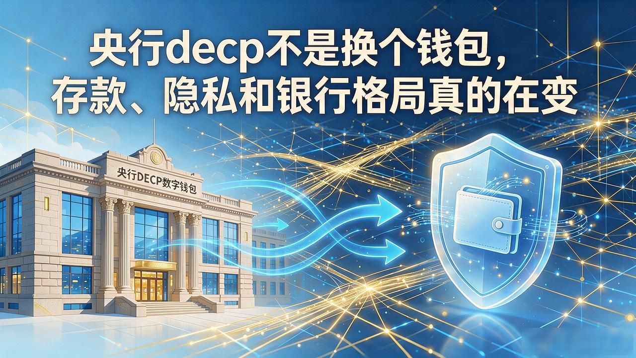 央行decp不是换个钱包,存款、隐私和银行格局真的在变