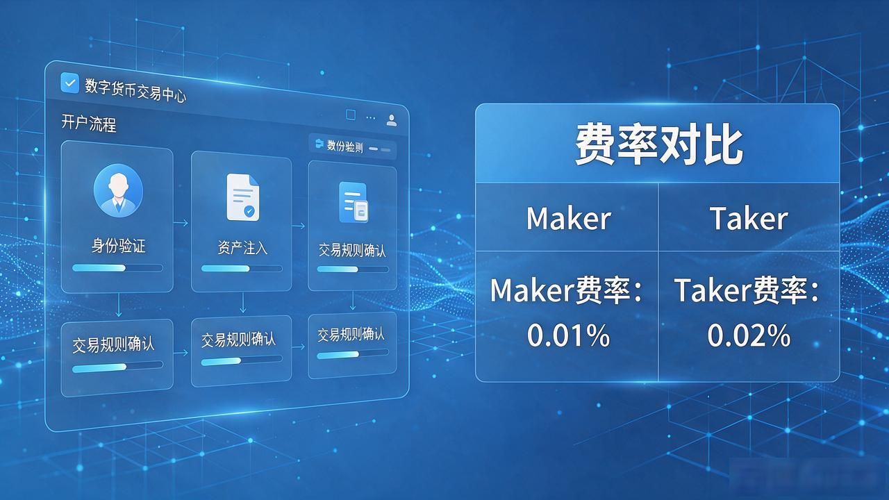 虚拟数字货币交易中心怎么开户,手续费和到账速度全拆解