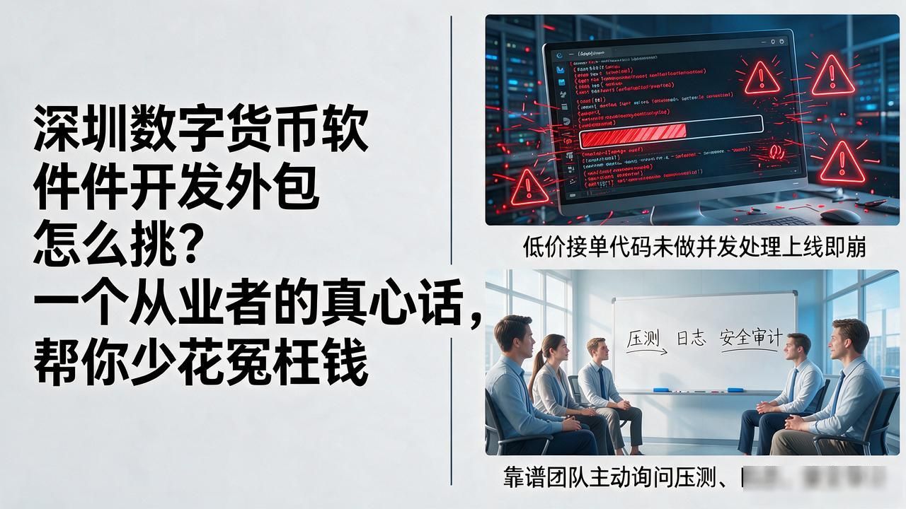 深圳数字货币软件开发外包怎么挑?一个从业者的真心话,帮你少花冤枉钱