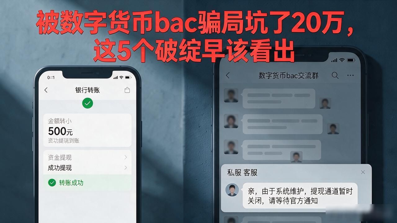 被数字货币bac骗局坑了20万,这5个破绽早该看出