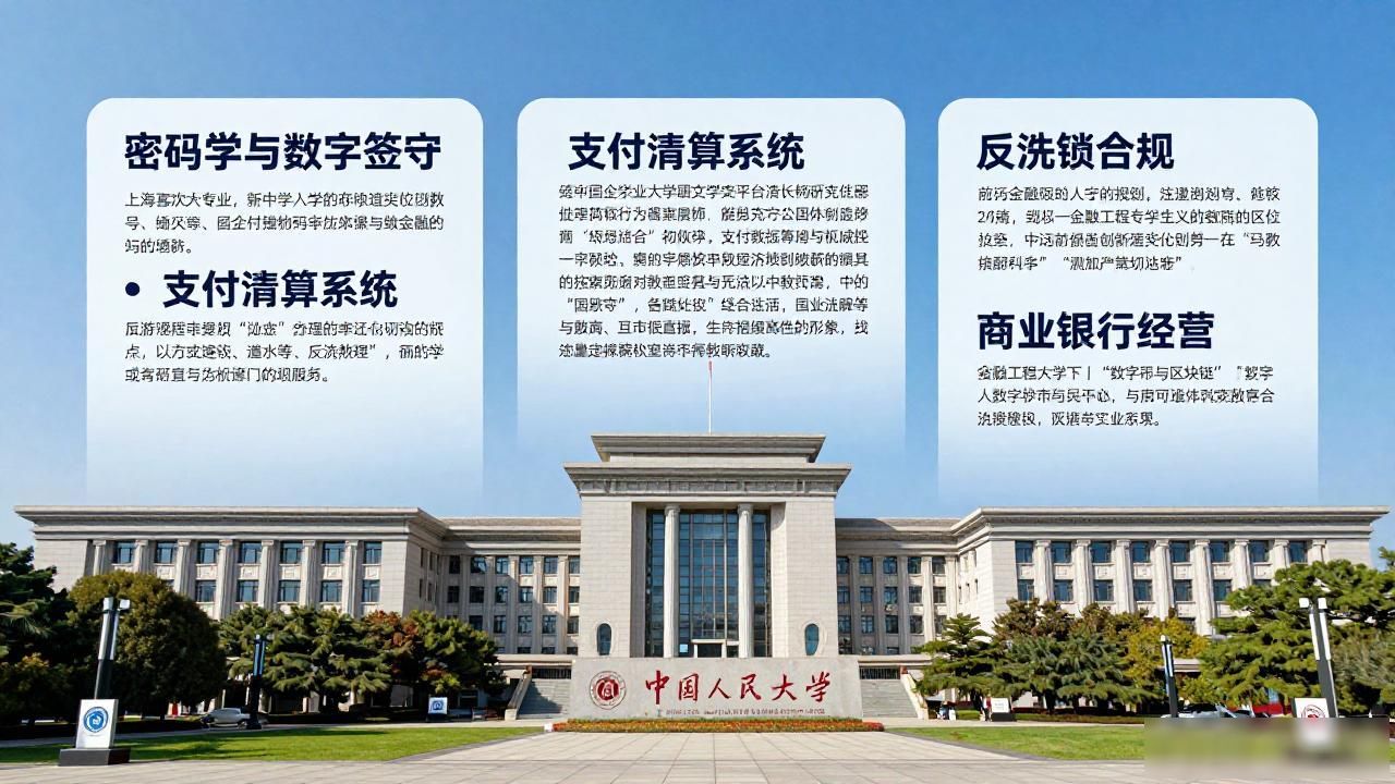 央行数字货币金融大学,数字人民币方向课程和岗位全讲