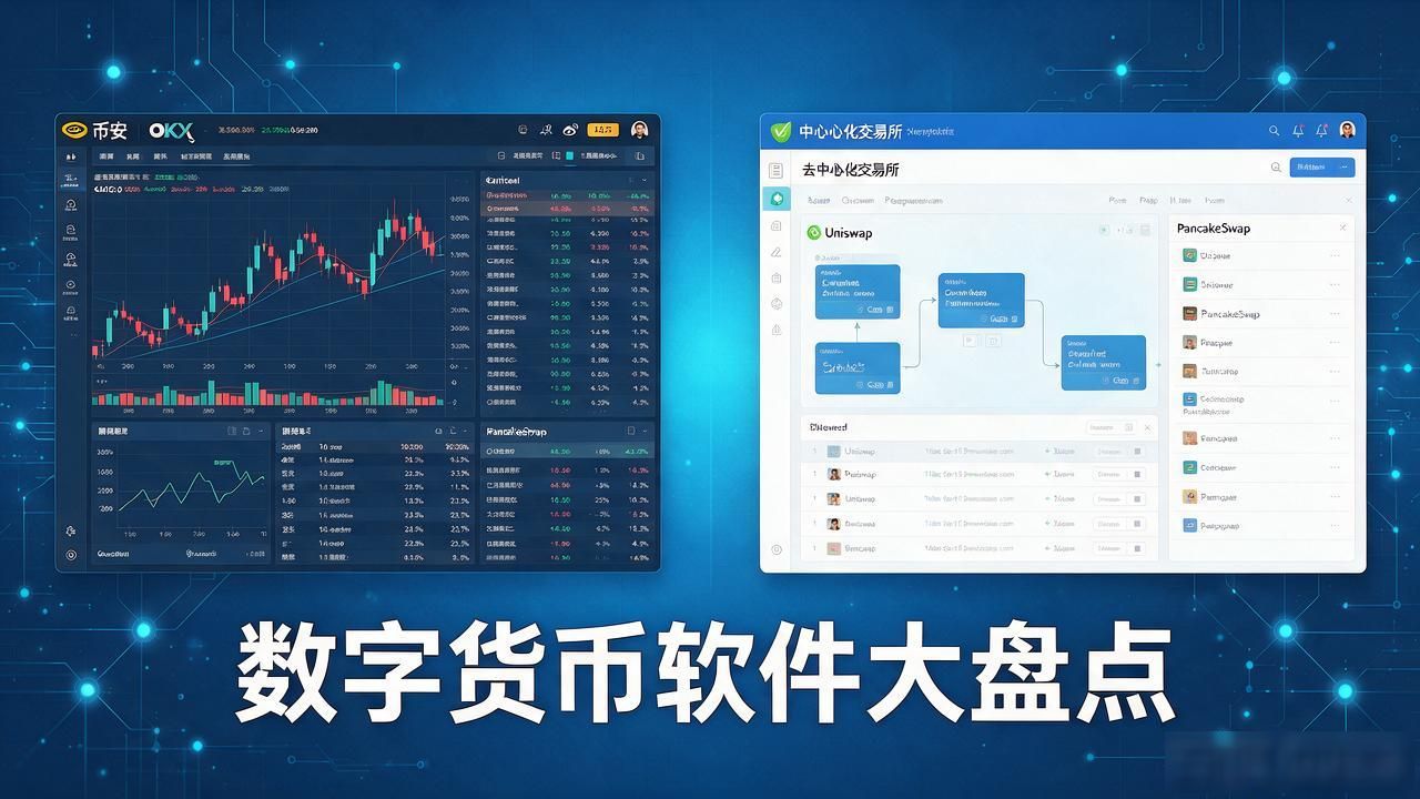 写数字货币软件有哪些?从钱包、交易所到DApp工具全给你盘一遍
