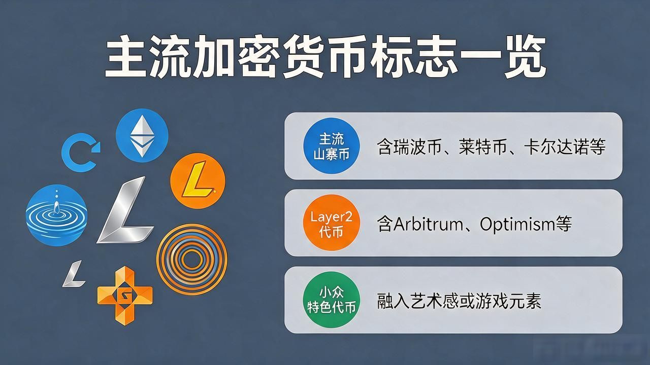 所有数字货币标志图大全 一文看懂加密图标
