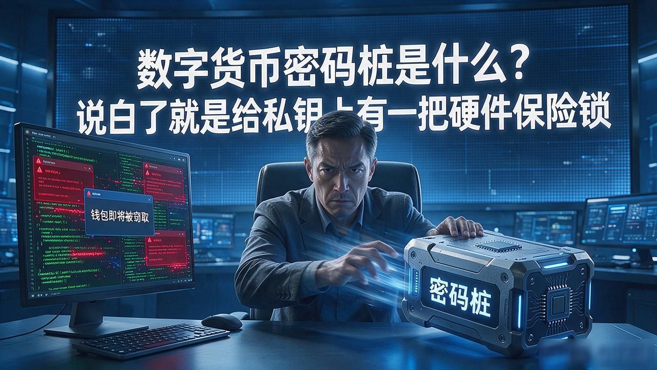 数字货币密码桩是什么?说白了就是给私钥上了一把硬件保险锁