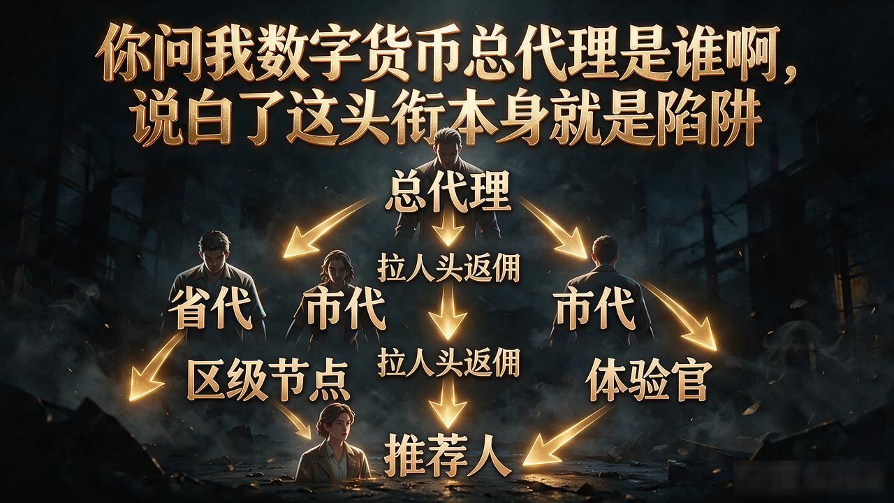 你问我数字货币总代理是谁啊,说白了这头衔本身就是陷阱