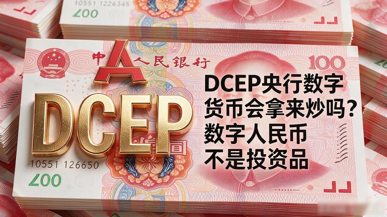 DCEP央行数字货币会拿来炒吗?数字人民币不是投资品