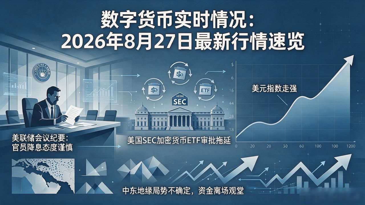 数字货币实时情况:2026年8月27日最新行情速览