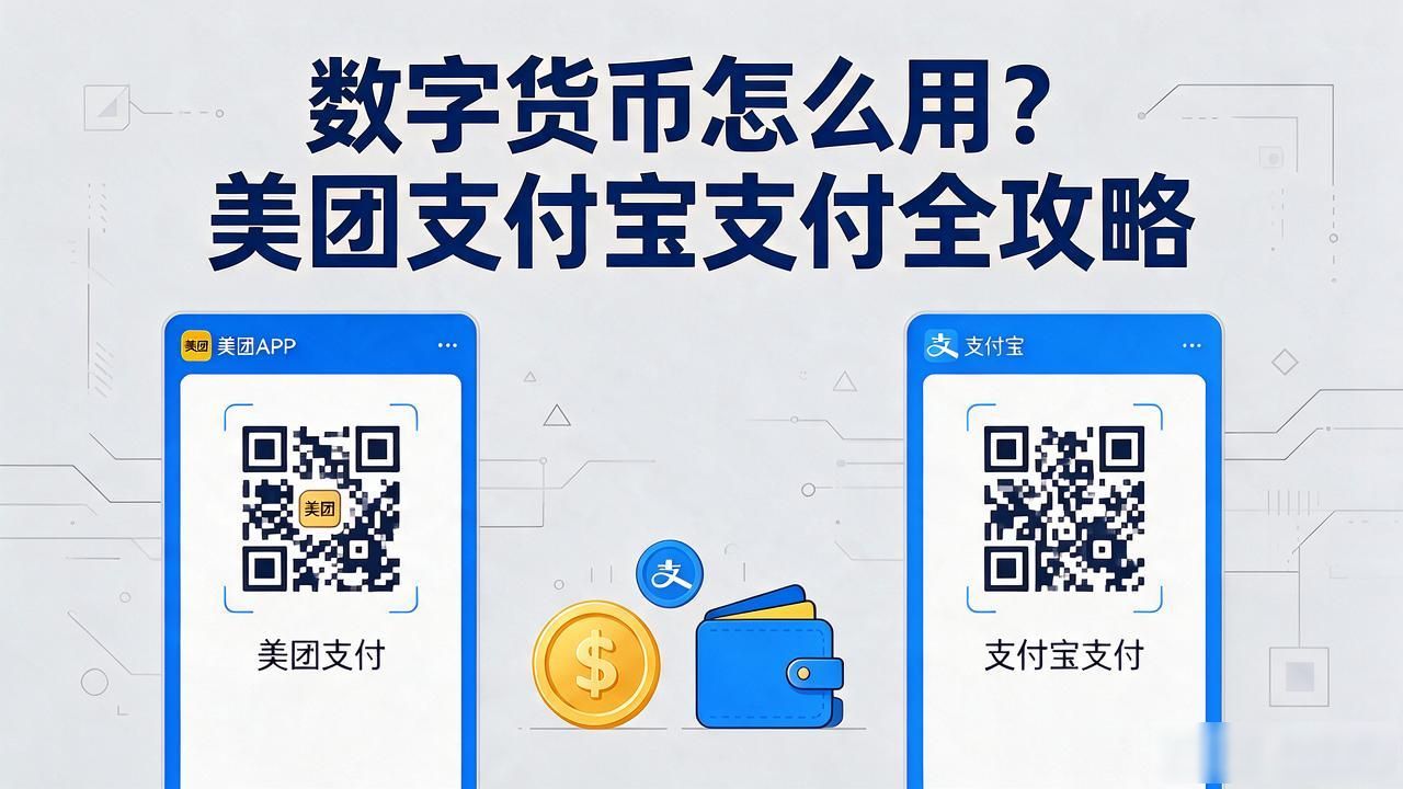 数字货币怎么用?美团支付宝支付全攻略