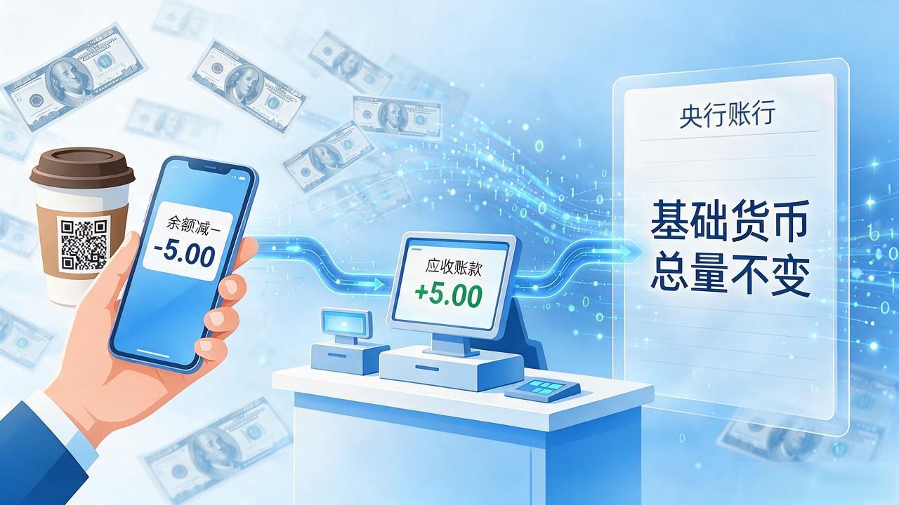 货币数字流通:纸币消失了,钱怎么跑进你手机里又花出去的