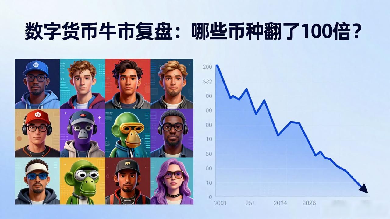 数字货币牛市复盘:哪些币种翻了100倍?