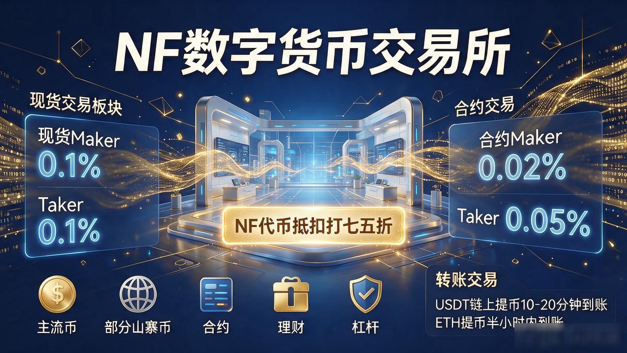 NF数字货币交易所靠谱吗?手续费、出金速度实测告诉你