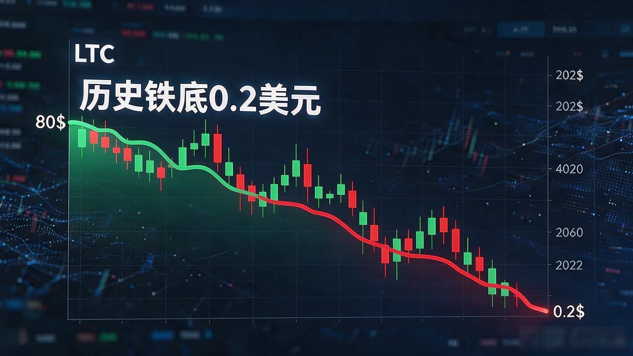 想知道ltc最低跌到几毛钱?历史铁底0.2美元早已摸到