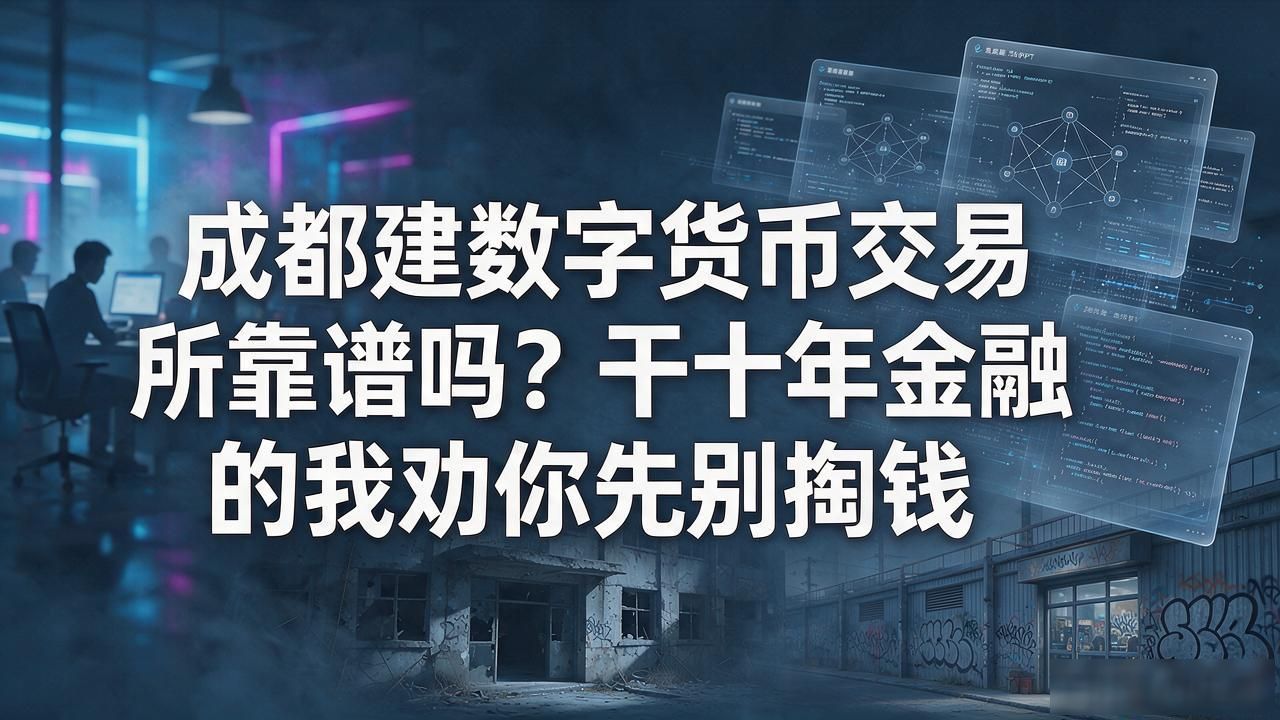 成都建数字货币交易所靠谱吗?干十年金融的我劝你先别掏钱