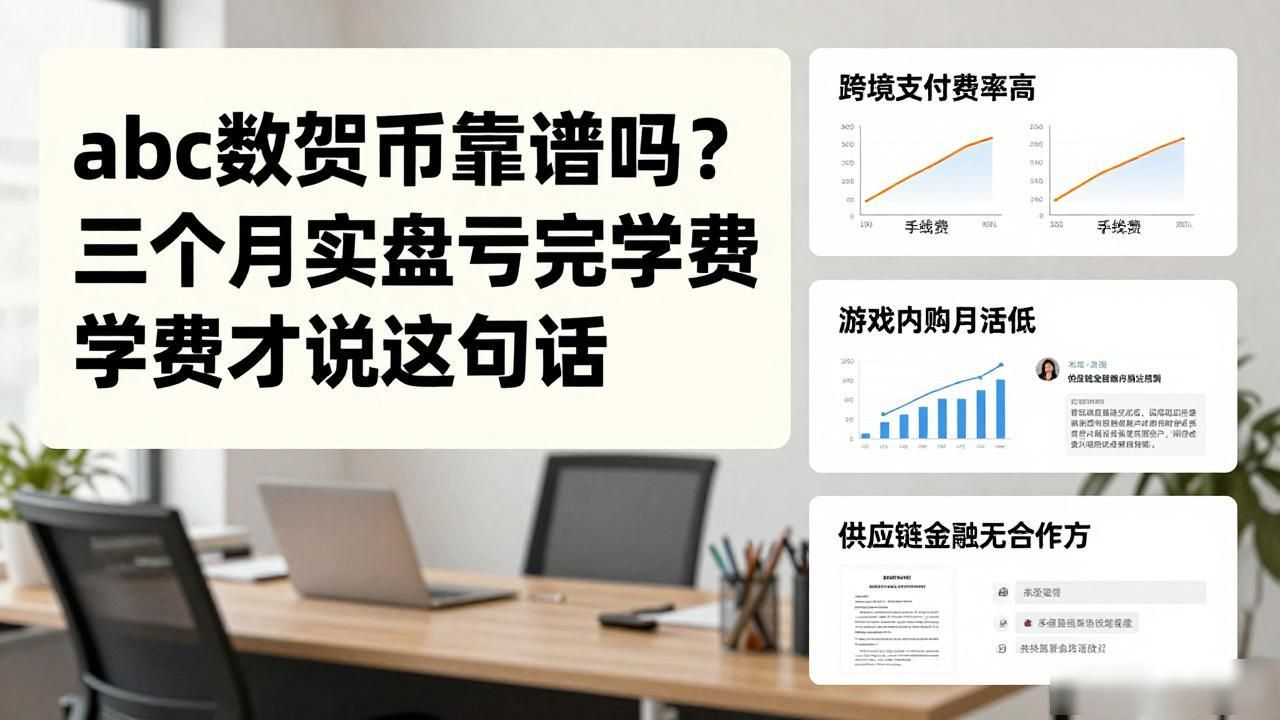 abc数字货币靠谱吗?三个月实盘亏完学费才说这句话