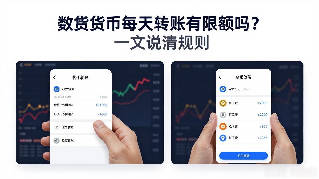 数字货币每天转账有限额吗?一文说清规则